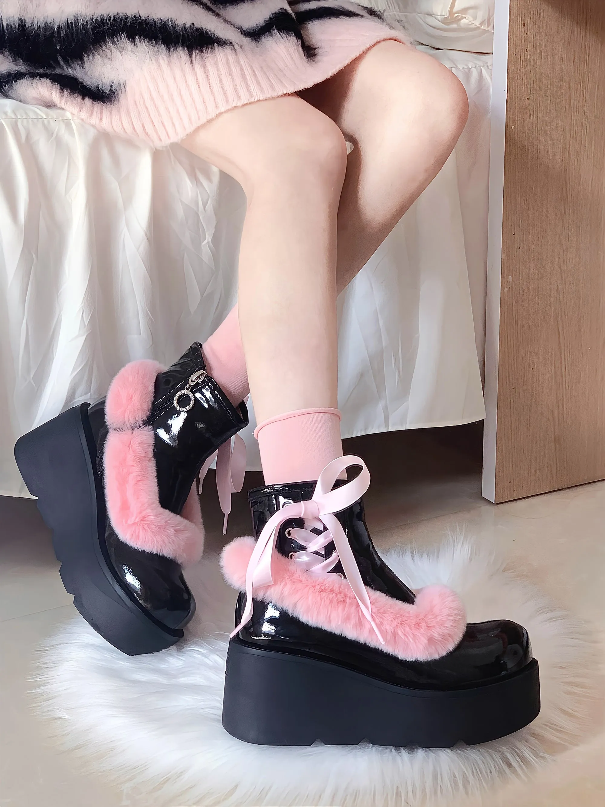 Bow Lolita Shoes PL52734