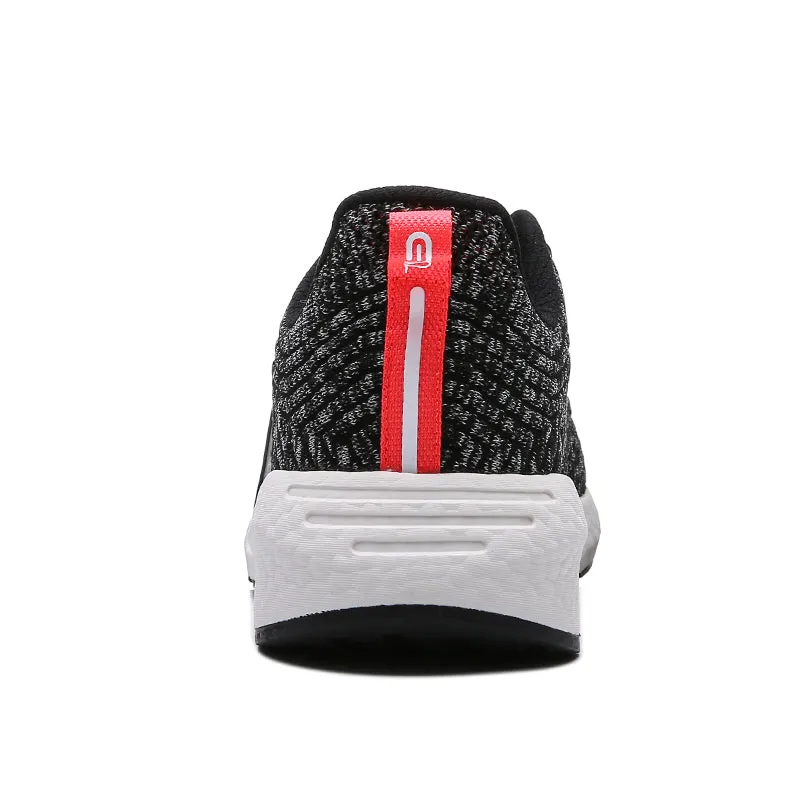 Erke Jogging Shoes Men Running Black/Bright Orange 11120120145-003