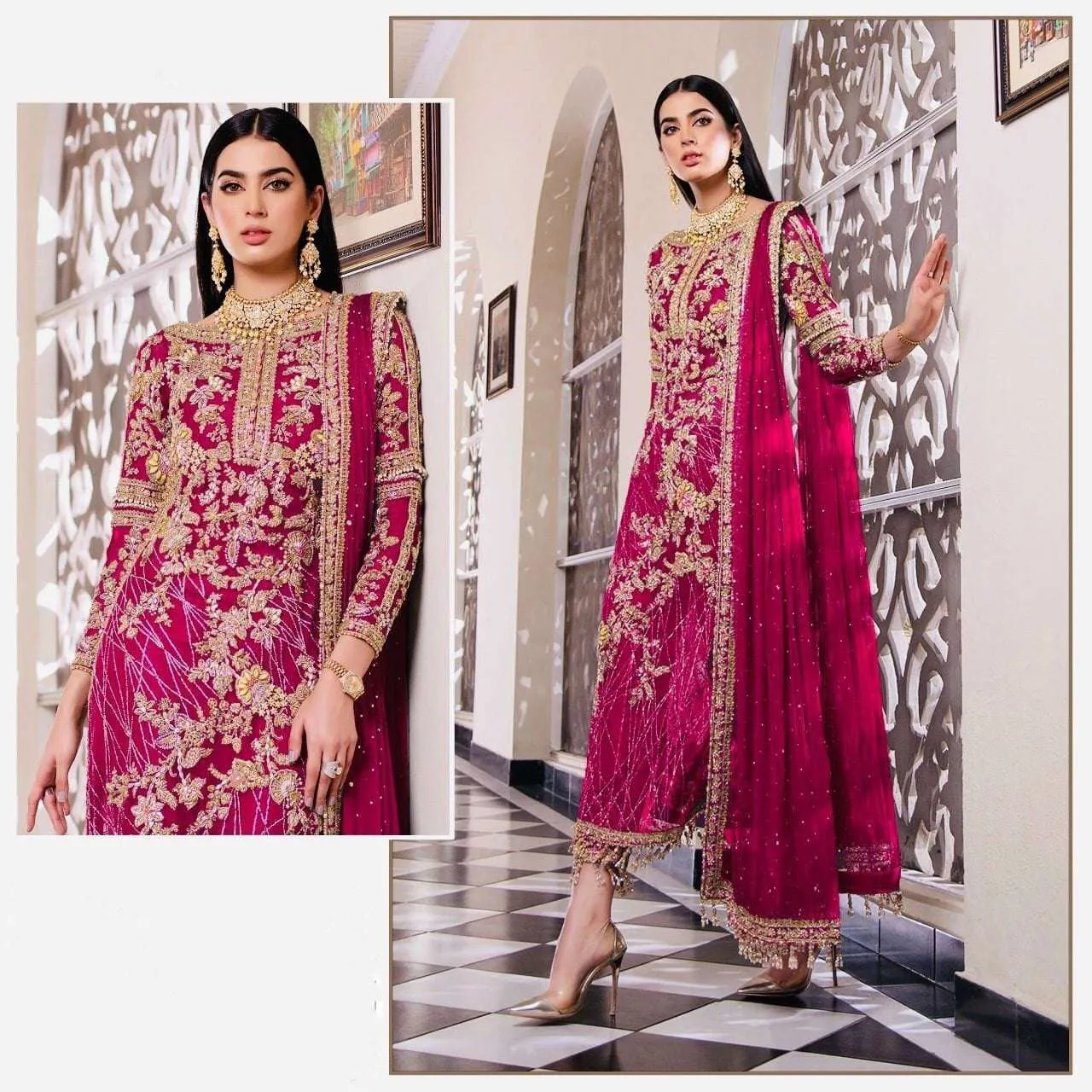 Heavy Embroidery Pakistani Style Suit