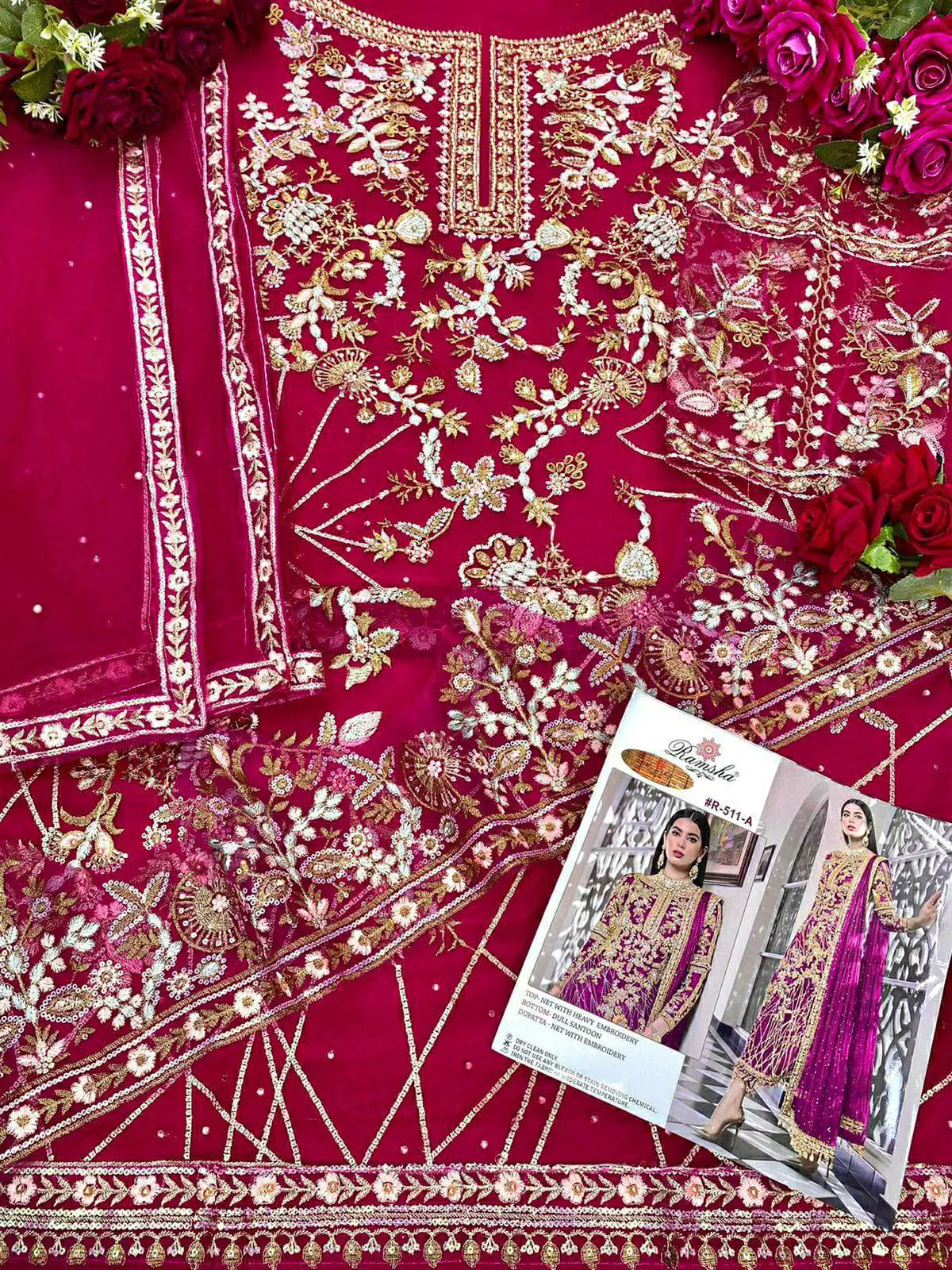 Heavy Embroidery Pakistani Style Suit