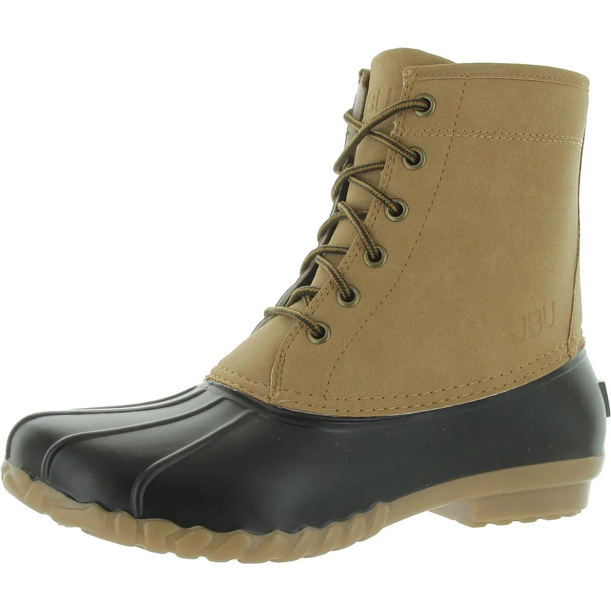 JBU by Jambu Mens Maine Faux Leather Outdoor Rain Boots