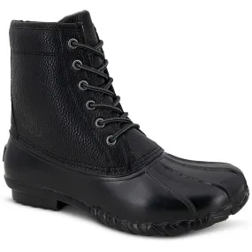 JBU by Jambu Mens Maine Faux Leather Outdoor Rain Boots