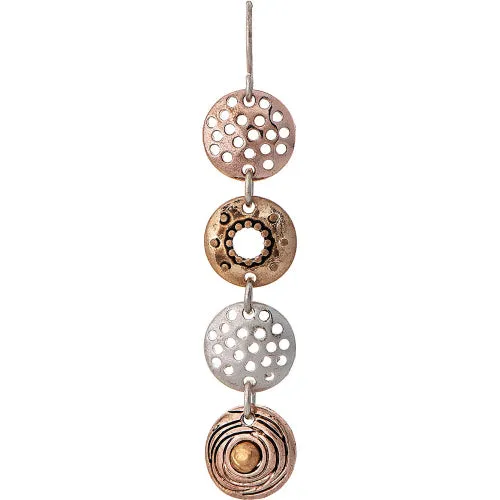 Multi Arty Flowers Earring