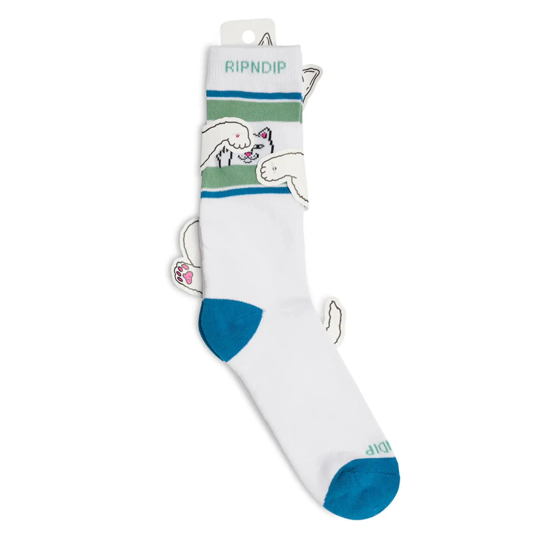 Peeking Nermal Socks (Pine / Slate)