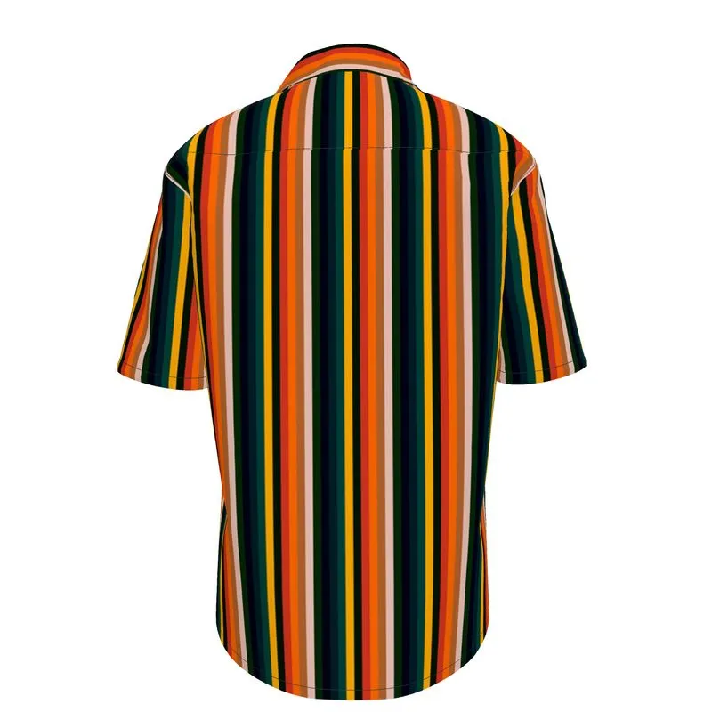 Vintage Striped Short Sleeve Shirt
